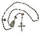 05k20 Ancient Rosary 18th + Solid Silver Beads Religious Prayers Holy Saint Anne