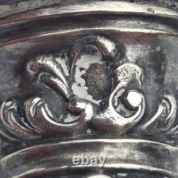 06l2 Antique Silver Fish Serving Set with Minerva Hallmark 1900