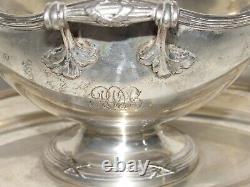08i8 Antique Solid Silver Sauce Boat from Belgium with 800 Hallmark in Louis XVI Style, weighing 588 grams.