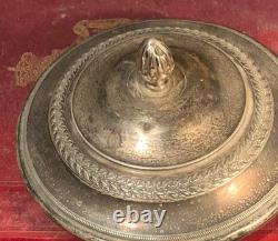 10/12 cm Antique solid silver lid, sugar bowl, candy dish, (A & Lopisgich)