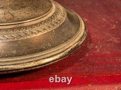 10/12 cm Antique solid silver lid, sugar bowl, candy dish, (A & Lopisgich)