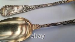 11 Beautiful Old Monogrammed Spoons In Solid Silver Minerva