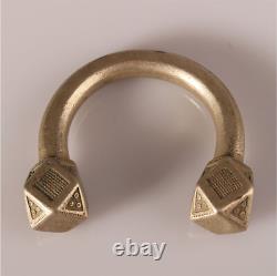 12340 # Ancient Tuareg Cuff in Solid Silver Alloy Agadez Niger