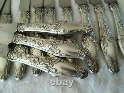 12 Ancient Art Knives New Silver Massif 1900 Silver Jugendstil Knives