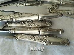 12 Ancient Art Knives New Silver Massif 1900 Silver Jugendstil Knives