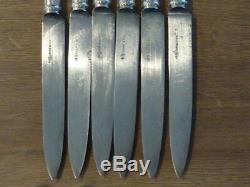 12 Former Meat Knives In Silver Cardeilhac