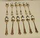 12 Small Solid Silver Spoons Minerva Old Late 19th Early 20th