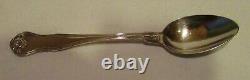 12 SMALL solid silver SPOONS Minerva old late 19th early 20th