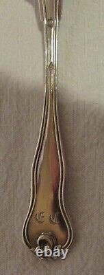 12 SMALL solid silver SPOONS Minerva old late 19th early 20th