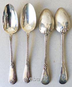 12 Teaspoons Coffee Dessert Cutlery In Solid Argent Old Minerva