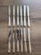 12 Antique Silver Dessert Knives Minerva Art Deco