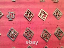 160 Solid Silver Monograms Letters Antique Initial Collection Art Deco 160 Solid Silver Monograms Letters Antique Initial Collection Art Deco