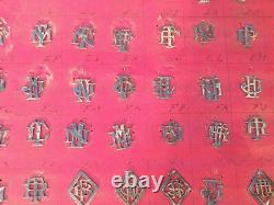 160 Solid Silver Monograms Letters Antique Initial Collection Art Deco 160 Solid Silver Monograms Letters Antique Initial Collection Art Deco