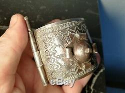 186gr Old Bracelet Berber Solid Silver / Kabyle-old Ethnic Jewelery