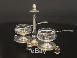 1880 19th Rare And Old Salerons By Cailar & Bayard Silverware And Baccarat