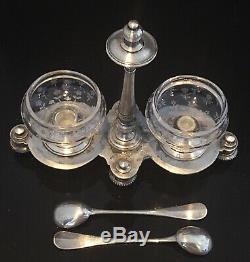 1880 19th Rare And Old Salerons By Cailar & Bayard Silverware And Baccarat