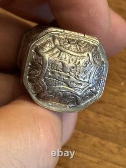 18th Century Solid Silver Powder Box Antique Makeup Box