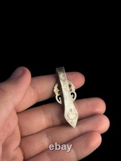 19th Century Solid Silver Antique Pocket Watch Chain Fob