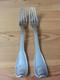 2 Antique Forks Solid Silver General Farmers Hallmarks