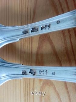2 Antique Forks Solid Silver General Farmers Hallmarks