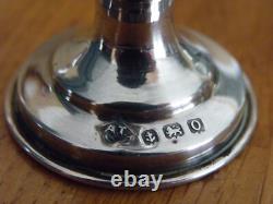 2 Antique Silver Goblets on Foot with Walking Lion, Silversmith At