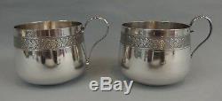 2 Large Antique Cups In Sterling Silver Necklace 1st Title 330.3 Grams