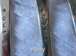 3 Antique Silver Cutlery See Hallmarks