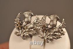 4 Brooches Old Silver Massif Antique Solid Silver Brooches