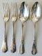 4 Solid Silver Place Settings Minerve Antique Forks Spoons 19th Century
