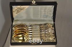 6 Antique Solid Silver Tea Spoons