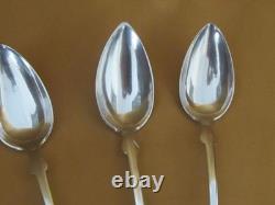 6 antique sterling silver teaspoons 925 Goehring United States 1890/1920