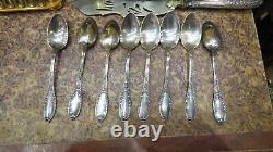 8 Old Small Spoons In Solid Silver Epok1900 Poincon Minerve Sty LXVI