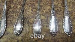 8 Old Small Spoons In Solid Silver Epok1900 Poincon Minerve Sty LXVI