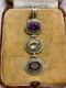 Ancient Imposing Solid Silver Pendant Topaz Amethyst Citrine Creator