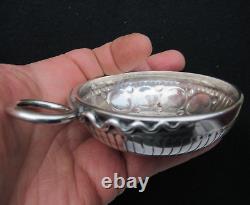 ANCIENT TASTEVIN SOLID SILVER MINERVE TASTE VIN 86 g 80 mm