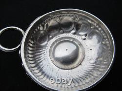 ANCIENT TASTEVIN SOLID SILVER MINERVE TASTE VIN 86 g 80 mm