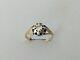 Antique 19th Century 18 Carat Gold Ring With Cushion Cut Diamond 0.35ct Solid Silver 18k