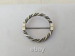 ANTIQUE GEORG JENSEN STERLING SILVER BROOCH DENMARK Viking style