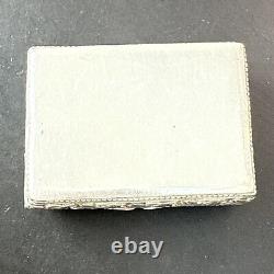 ANTIQUE PILL BOX POWDER COMPACT Solid Silver Cherubs