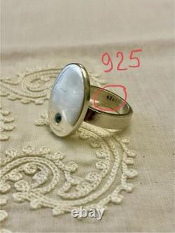 ANTIQUE RING For Little Finger SAPPHIRE AND STERLING SILVER - SUPERB SIGNET RING
