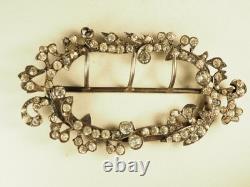 ANTIQUE SILVER BELT BUCKLE 19th c