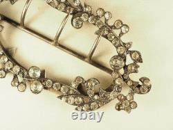 ANTIQUE SILVER BELT BUCKLE 19th c