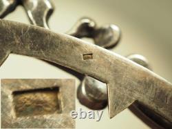 ANTIQUE SILVER BELT BUCKLE 19th c