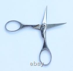 ANTIQUE SILVER GILT SEWING SET LATE 19TH EARLY 20TH CENTURY SCISSORS