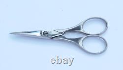 ANTIQUE SILVER GILT SEWING SET LATE 19TH EARLY 20TH CENTURY SCISSORS