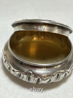 ANTIQUE SILVER PILL BOX 19th CENTURY ROCOCO STYLE, Weight 22 Gr