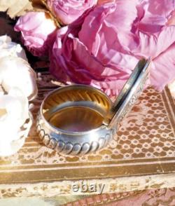 ANTIQUE SILVER PILL BOX 19th CENTURY Rococo Style, Weight 24 g