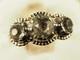 Antique Solid Gold And Silver Garter Ring 19th C T56