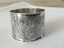 ANTIQUE STERLING SILVER CHINESE EXPORT NAPKIN RING