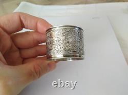 ANTIQUE STERLING SILVER CHINESE EXPORT NAPKIN RING